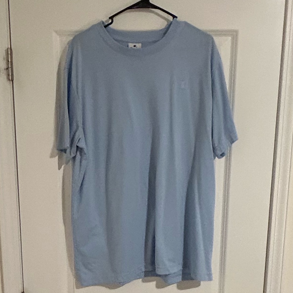 Champion Sky Blue Short Sleeve Tee Shirt for Men. Size:XXL